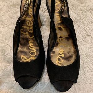 Sam Edelman platform pumps, black